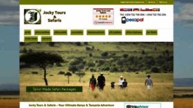 What Jockytours.com website looked like in 2019 (4 years ago)