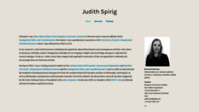 What Judithspirig.com website looked like in 2019 (4 years ago)