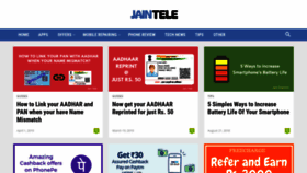 What Jaintele.com website looked like in 2019 (4 years ago)