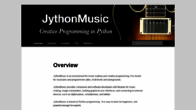 What Jythonmusic.org website looked like in 2019 (4 years ago)