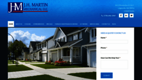 What Jhmartinmechanical.com website looked like in 2019 (4 years ago)