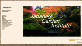 What Japanese-garden-institute.com website looked like in 2019 (4 years ago)