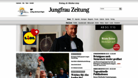 What Jungfrauzeitung.ch website looked like in 2019 (4 years ago)