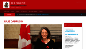 What Juliedabrusin.ca website looked like in 2019 (4 years ago)