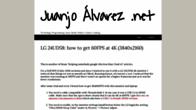 What Juanjoalvarez.net website looked like in 2019 (4 years ago)
