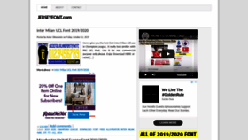 What Jerseyfont.com website looked like in 2019 (4 years ago)