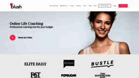 What Joinblush.com website looked like in 2019 (4 years ago)