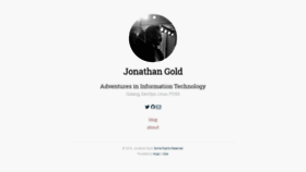 What Jonathangold.ca website looked like in 2019 (4 years ago)
