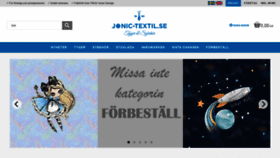 What Jonic-textil.se website looked like in 2019 (4 years ago)