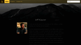 What Jeffkayser.com website looked like in 2019 (4 years ago)