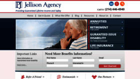 What Jellisonagency.com website looked like in 2019 (4 years ago)