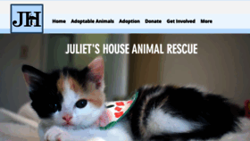 What Julietshouse.org website looked like in 2019 (4 years ago)