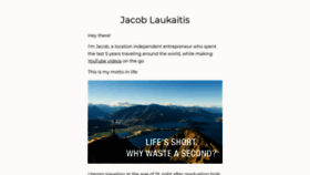 What Jacoblaukaitis.com website looked like in 2019 (4 years ago)