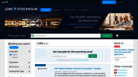 What Jobsinstockholm.com website looked like in 2019 (4 years ago)