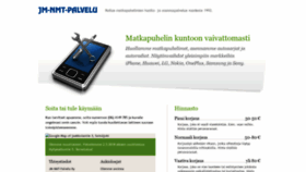 What Jmnmt.fi website looked like in 2019 (4 years ago)
