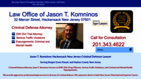 What Jasonkomninos.com website looked like in 2019 (4 years ago)