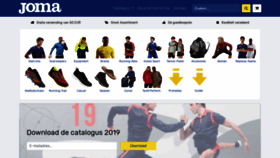 What Joma-sport.be website looked like in 2019 (4 years ago)
