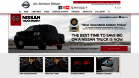 What Jimjohnsonnissan.com website looked like in 2019 (4 years ago)