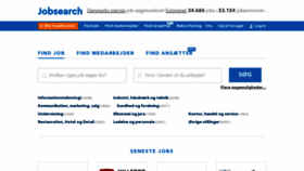 What Jobsearch.dk website looked like in 2019 (4 years ago)
