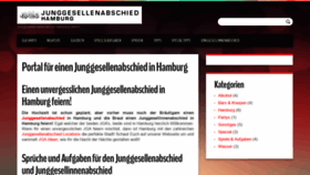 What Junggesellenabschiedhamburg.de website looked like in 2019 (4 years ago)