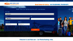 What Justridecars.in website looked like in 2019 (4 years ago)