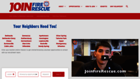 What Joinfirerescue.com website looked like in 2019 (4 years ago)