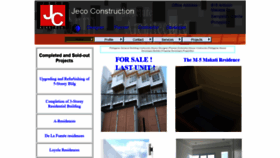 What Jecoconstruction.net website looked like in 2019 (4 years ago)