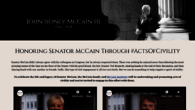 What Johnmccain.com website looked like in 2019 (4 years ago)