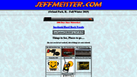 What Jeffmeister.com website looked like in 2019 (4 years ago)
