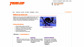 What Jeroen.com website looked like in 2019 (4 years ago)