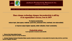 What Jacksonproductivity.com website looked like in 2019 (4 years ago)