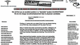 What J1waiverpositions.com website looked like in 2019 (4 years ago)