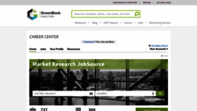 What Jobs.greenbook.org website looked like in 2019 (4 years ago)