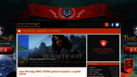 What Jeux-mmorpg.fr website looked like in 2019 (4 years ago)