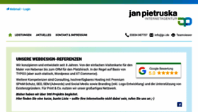 What Jan-pietruska.de website looked like in 2019 (4 years ago)