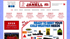 What Janell.com website looked like in 2019 (4 years ago)