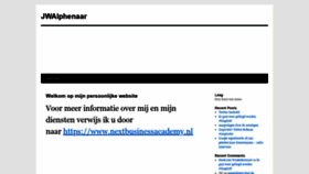 What Jwalphenaar.nl website looked like in 2019 (4 years ago)