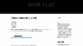 What Jpopflac.com website looked like in 2019 (4 years ago)