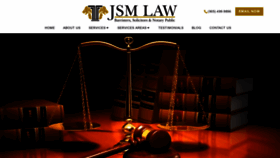What Jsmlaw.ca website looked like in 2019 (4 years ago)