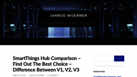 What Jarrodwoerner.com website looked like in 2019 (4 years ago)