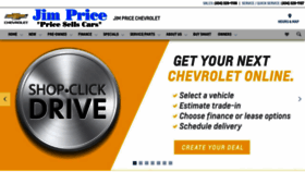 What Jimpricechevy.net website looked like in 2019 (4 years ago)
