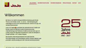What Jojo.de website looked like in 2019 (4 years ago)