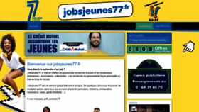 What Jobsjeunes77.fr website looked like in 2019 (4 years ago)