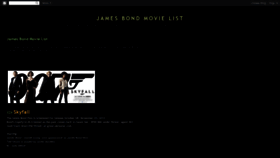 What James-bond-movie-list.blogspot.com website looked like in 2019 (4 years ago)