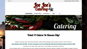 What Joejoescatering.com website looked like in 2019 (4 years ago)