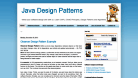 What Javadesign-patterns.blogspot.com website looked like in 2019 (4 years ago)