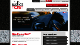 What Justiceticket.com website looked like in 2019 (4 years ago)