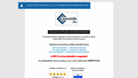 What Jelenletiiv.hu website looked like in 2019 (4 years ago)