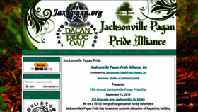 What Jaxpagan.org website looked like in 2019 (4 years ago)