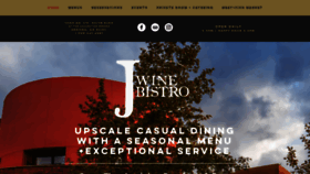 What Jwinebistro.com website looked like in 2019 (4 years ago)